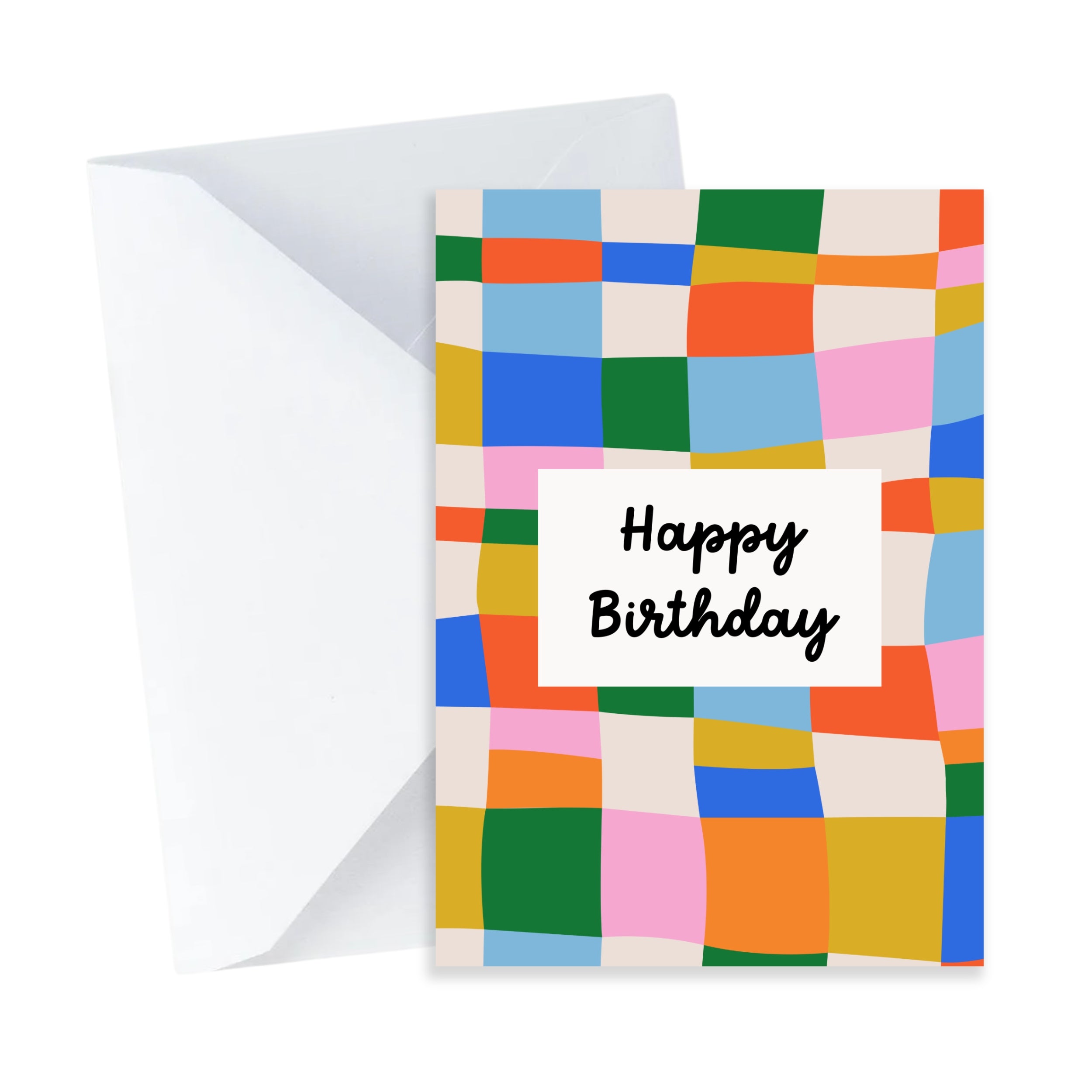 Colourful Happy Birthday Card - Mini A7 Greeting Card